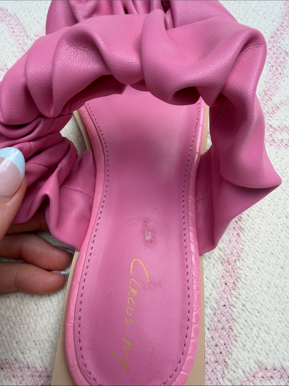 Pink Ruffle Sandals - Picture 8 of 9